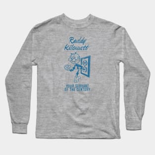 Reddy Kilowatt - Vintage Retrocolor Blue Long Sleeve T-Shirt